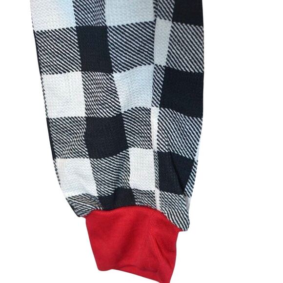 FAMILY PAJAMAS Women's Lightweight Thermal Waffle Buffalo Check Pajama Set - Picture 6 of 6